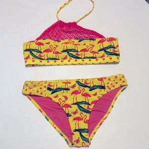 Girls Flamingo Two Piece